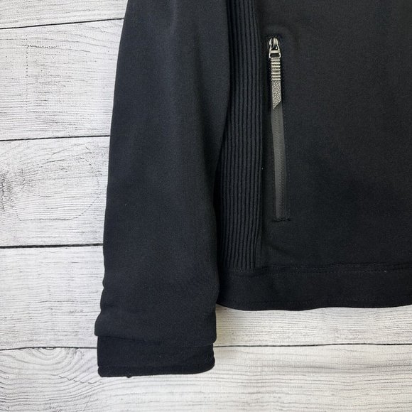 Fried Denim NYC Men’s Premium Black Fleece Biker Style Bomber Jacket Size Large - Picture 4 of 11